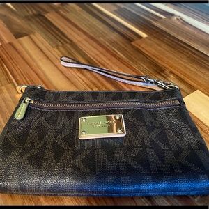Michael Kors Brown Wristlet